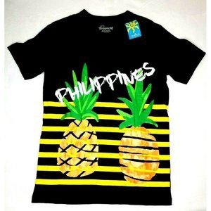 Philippines Tropical Souvenir T-Shirt Black New With Tags (T10F)